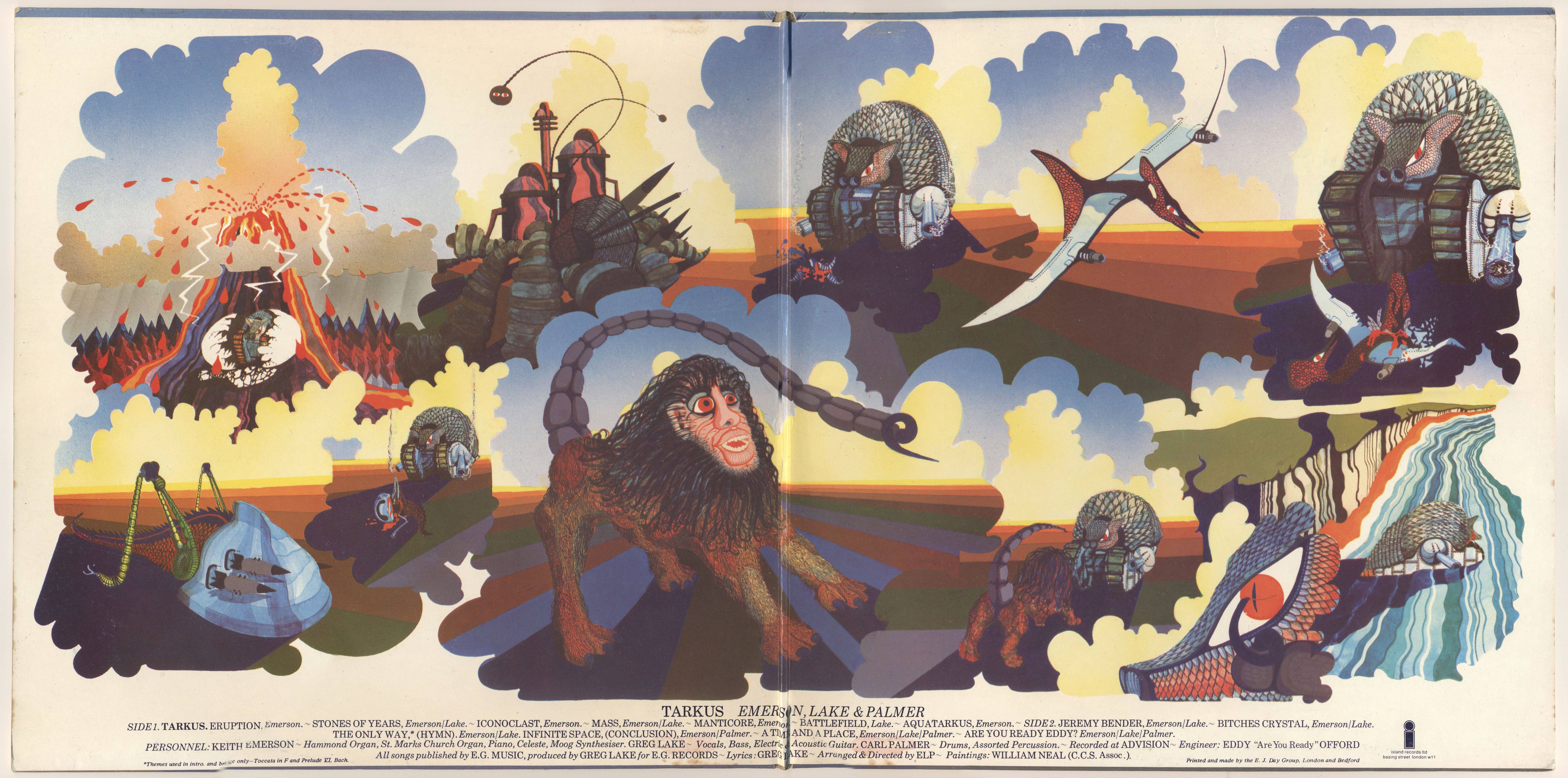 Emerson, Lake and Palmer Tarkus [lp gatefold uk]